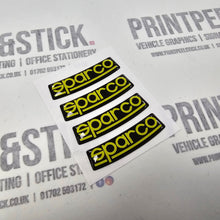 Load image into Gallery viewer, Sparco Alloy Wheel Curved Gel Badge (set of 4)

