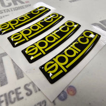 Load image into Gallery viewer, Sparco Alloy Wheel Curved Gel Badge (set of 4)
