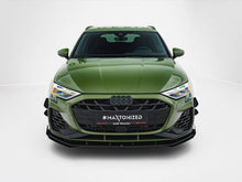 Load image into Gallery viewer, Maxton Design - Street PRO Front Splitter V.1 + Flaps Audi S3 Sportback / A3 S-line Sportback 8Y Facelift
