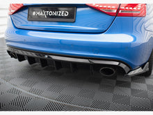 Load image into Gallery viewer, Maxton Design - Rear Valance Audi A4 S-Line Sedan B8 (Version with single exhaust tips on both sides)

