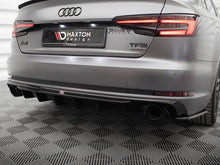 Load image into Gallery viewer, Maxton Design - Rear Valance Audi A4 S-Line B9 (Version with single exhaust tips on both sides)
