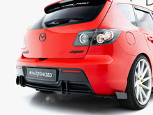 Load image into Gallery viewer, Maxton Design - Street PRO Rear Side Splitters + Flaps Mazda 3 MPS Mk1 EU Version
