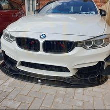 Load image into Gallery viewer, PSM Style Carbon Fibre Front Splitter 2 Pieces for BMW F80 M3 F82 F83 M4 14-20
