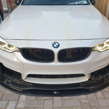 Load image into Gallery viewer, PSM Style Carbon Fibre Front Splitter 2 Pieces for BMW F80 M3 F82 F83 M4 14-20
