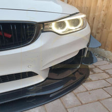 Load image into Gallery viewer, PSM Style Carbon Fibre Front Splitter 2 Pieces for BMW F80 M3 F82 F83 M4 14-20
