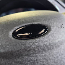 Load image into Gallery viewer, Oval Badge Vinyl Wrap Covers (Pair) + Steering wheel
