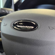Load image into Gallery viewer, Oval Badge Vinyl Wrap Covers (Pair) + Steering wheel
