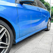Load image into Gallery viewer, V Style Gloss Black Side Skirts for Mercedes Benz W176 A Class 13-18
