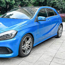 Load image into Gallery viewer, V Style Gloss Black Side Skirts for Mercedes Benz W176 A Class 13-18
