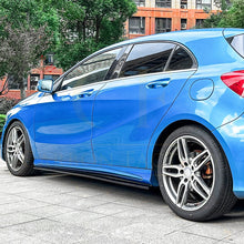 Load image into Gallery viewer, V Style Gloss Black Side Skirts for Mercedes Benz W176 A Class 13-18
