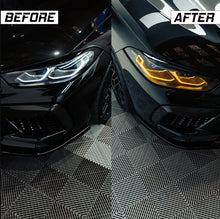Load image into Gallery viewer, Nforcd BMW M8 F91 F92 F93 CSL-Style Yellow Headlight DRL LED Modules Set (Angel Eyes) – Daytime Running Light Upgrade for Coupe, Convertible &amp; Gran Coupe, incl. Competition
