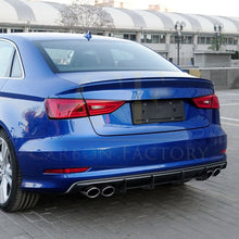 Load image into Gallery viewer, V Style Gloss Black Diffuser for Audi S3 8V Saloon 13-16
