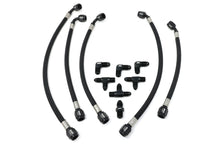 Load image into Gallery viewer, Braided Stainless External Wastegate Boost Control Line Kit for KLM Big Turbos, Turbosmart Gen V 1/8 NPT, Optional 3-Port or 4-Port Solenoid
