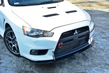 Load image into Gallery viewer, Maxton Design - FRONT RACING SPLITTER V.2 MITSUBISHI LANCER EVO X (2005-2017)
