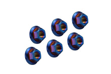Load image into Gallery viewer, Burger Motorsports Titanium Strut Top / Shock Tower Nuts Kit, Burnt Blue - BMW E Chassis 1 3 5 Series, X1 X3 X5, Z4 - M8 x 1.25, Set of 6 - Replaces 31316769731
