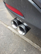 Load image into Gallery viewer, Pair of Black BMW Exhaust tips for BMW&#39;s with a twin exit
