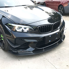 Load image into Gallery viewer, 3D Style Carbon Fibre Front Splitter for BMW F87 M2 OG 16-18

