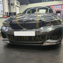 Load image into Gallery viewer, 3D Style Carbon Fibre Front Splitter for BMW G20 G21 3 Series Pre-LCI M Sport 19-22
