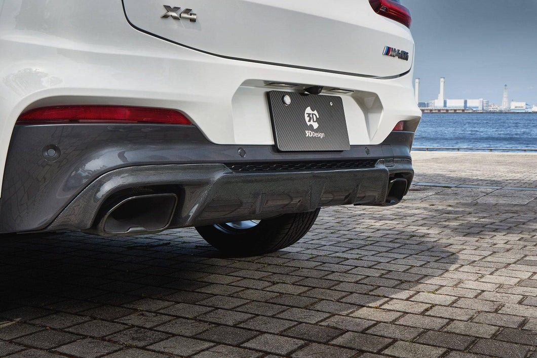 3DDesign Carbon Fibre Rear Diffuser for BMW X4 M40i (2018+, G02)