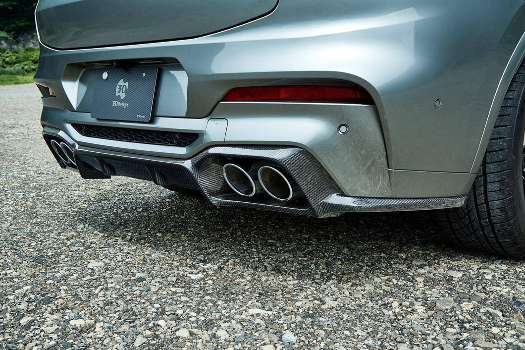 3DDesign Carbon Fibre Rear Diffuser for BMW X4M (2019+, F98)