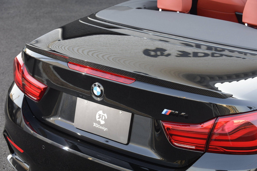 3DDesign Carbon Fibre Rear Spoiler for BMW 4 Series & M4 (2015-2020, F83 F33)