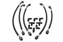 Load image into Gallery viewer, Braided Stainless External Wastegate Boost Control Line Kit for KLM Big Turbos, Turbosmart Gen V 1/8 NPT, Optional 3-Port or 4-Port Solenoid
