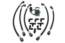 Load image into Gallery viewer, Braided Stainless External Wastegate Boost Control Line Kit for KLM Big Turbos, Turbosmart Gen V 1/8 NPT, Optional 3-Port or 4-Port Solenoid
