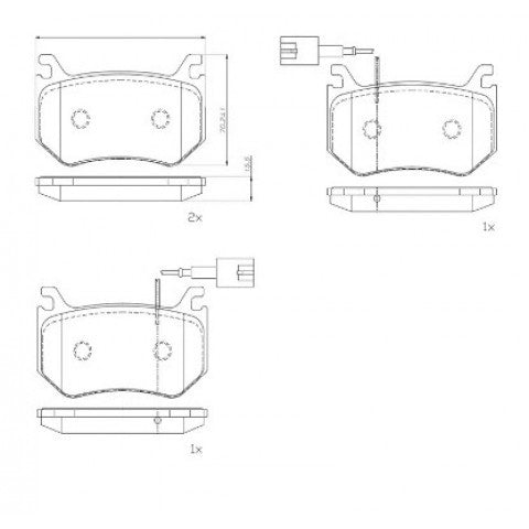 Brembo P 23 184 Brake Pad Set with Anti-Squeak Plate - Fits Alfa Romeo Giulia Quadrifoglio 2.9 & Stelvio Quadrifoglio 2.9 Q4 - For Brembo Calipers - Quiet High-Performance Replacement Pads