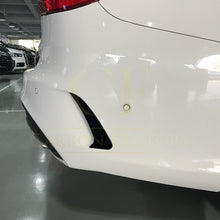 Load image into Gallery viewer, Gloss Black Rear Bumper Trims for Mercedes Benz W205 C Class Estate 15-21
