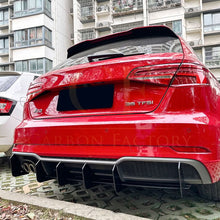 Load image into Gallery viewer, V Style Gloss Black Diffuser for Audi S3 8V Hatchback 17-20
