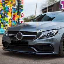 Load image into Gallery viewer, Brabus Style Gloss Black Front Splitter for Mercedes Benz W205 C63 15-22
