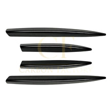 Load image into Gallery viewer, Gloss Black Front Bumper Side Grille Trims for Mercedes Benz W177 A Class AMG &amp; A35 23-25
