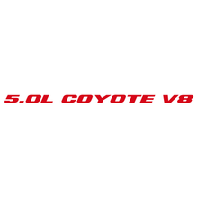 Load image into Gallery viewer, Mustang 5.0L Coyote V8 Bonnet Sticker Set (Pair)

