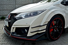 Load image into Gallery viewer, Maxton Design - FRONT RACING SPLITTER V.2 HONDA CIVIC IX TYPE R (2015-2017)
