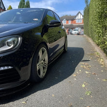 Load image into Gallery viewer, VW GOLF MK6 R FRONT SPLITTER &amp; SIDE EXTENSIONS GLOSS BLACK ABS
