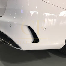 Load image into Gallery viewer, Gloss Black Rear Bumper Trims for Mercedes Benz W205 C Class Estate 15-21

