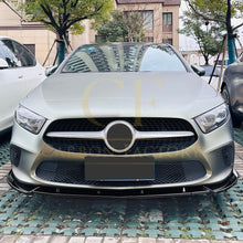 Load image into Gallery viewer, V Style Gloss Black Front Splitter for Mercedes Benz W177 A Class 18-22
