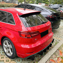 Load image into Gallery viewer, V Style Gloss Black Diffuser for Audi S3 8V Hatchback 17-20
