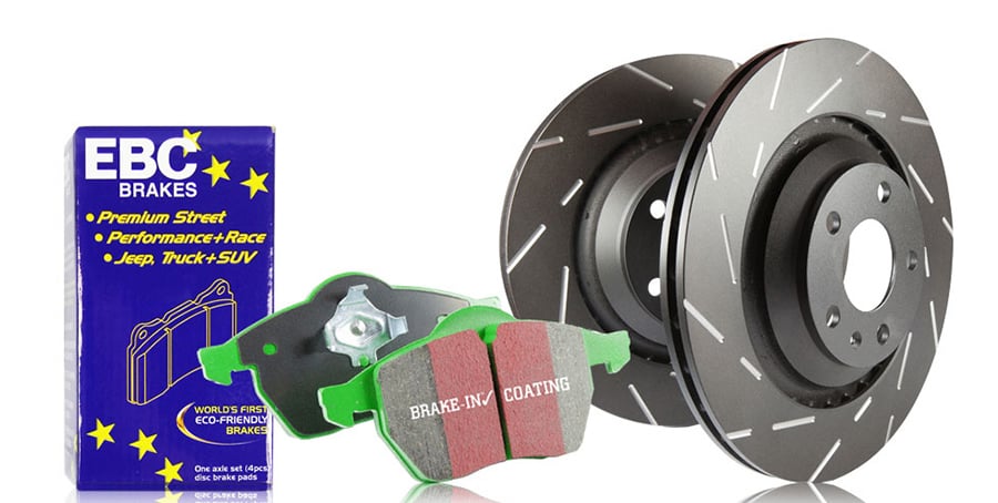 EBC Greenstuff 2000 Front Brake Pads + USR Slotted 348mm Discs Kit for BMW 3 Series E90 E91 E92 E93 2006-2013 (ATE Caliper) – 325i 330i 335i 335ix – DP22006/USR1512 – PD06KF103