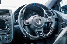 Load image into Gallery viewer, Volkswagen Golf MK6 GTI / R Carbon Fibre Steering Wheel (CUSTOM / 2009 - 2013 Models)
