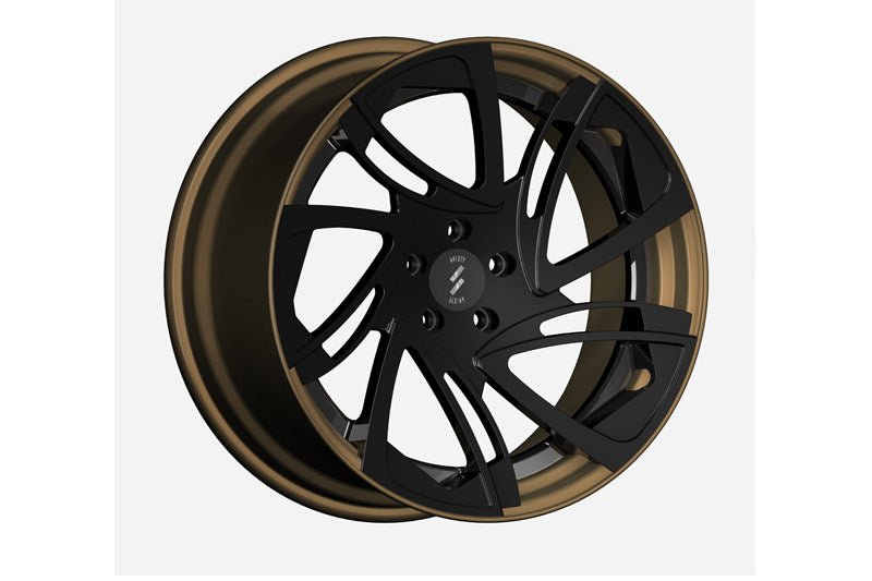 6Sixty Design Kaskara 2-Piece Forged Split Rim Alloy Wheels - Directional - 18-24 Inch - Custom Offsets & Finishes - Big Brake Kit Friendly - Road & Track