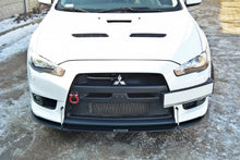 Load image into Gallery viewer, Maxton Design - FRONT RACING SPLITTER V.2 MITSUBISHI LANCER EVO X (2005-2017)
