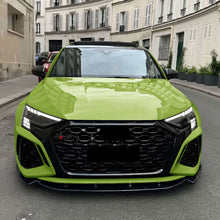 Load image into Gallery viewer, V Style Gloss Black Front Splitter for Audi 8Y RS3 20-24
