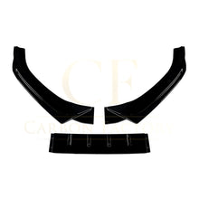 Load image into Gallery viewer, V Style Gloss Black Front Splitter for Audi A4 B9 S Line &amp; S4 17-19
