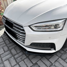 Load image into Gallery viewer, V Style Gloss Black Front Splitter for Audi B9 A5 S Line &amp; S5 17-20
