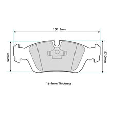 Load image into Gallery viewer, BMW E36 from 316i to 328i (not 323i 2.5) Front Pads 8001
