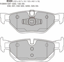 Load image into Gallery viewer, BMW 3 SERIES E92/E93 325 Rear Performance Brake Pads 8324
