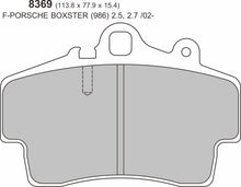 Load image into Gallery viewer, PORSCHE Cayman 987 2.7 Front  Performance Brake Pads 8369
