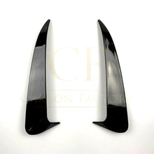 Load image into Gallery viewer, Gloss Black Rear Bumper Trims for Mercedes Benz W205 C Class Saloon 15-21
