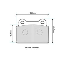 Load image into Gallery viewer, LANCER Saloon (CY/Z_A) 2.0 EVO X 10 Performance Brake Pad 8400

